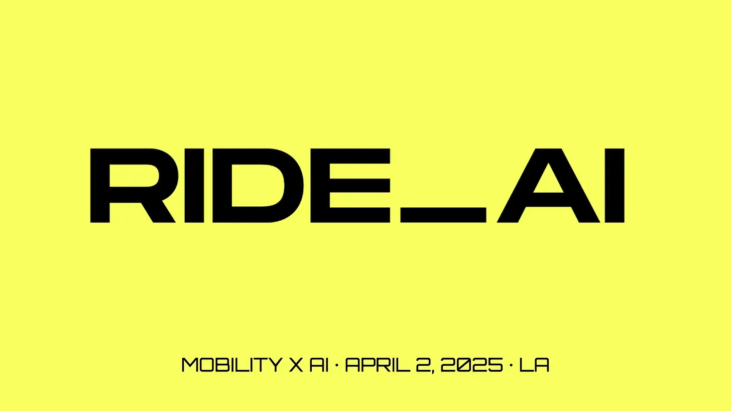 Join Ride AI in LA on April 2, 2025