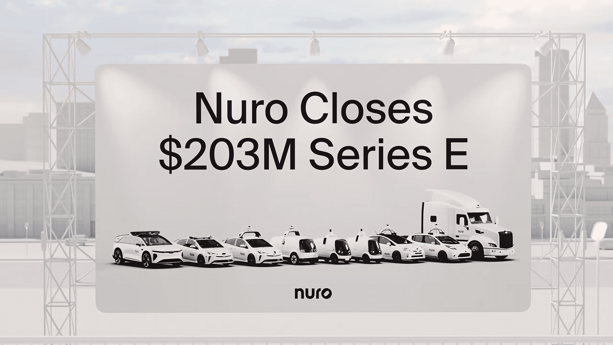 Nuro Closes $203M Funding Round, NVidia and Uber On Board