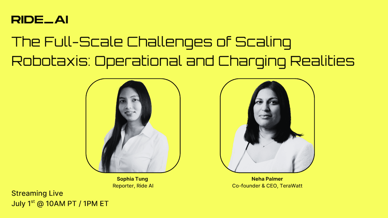 Webinar: The Full Scale Challenges of Scaling Robotaxis: Operational and Charging Realities